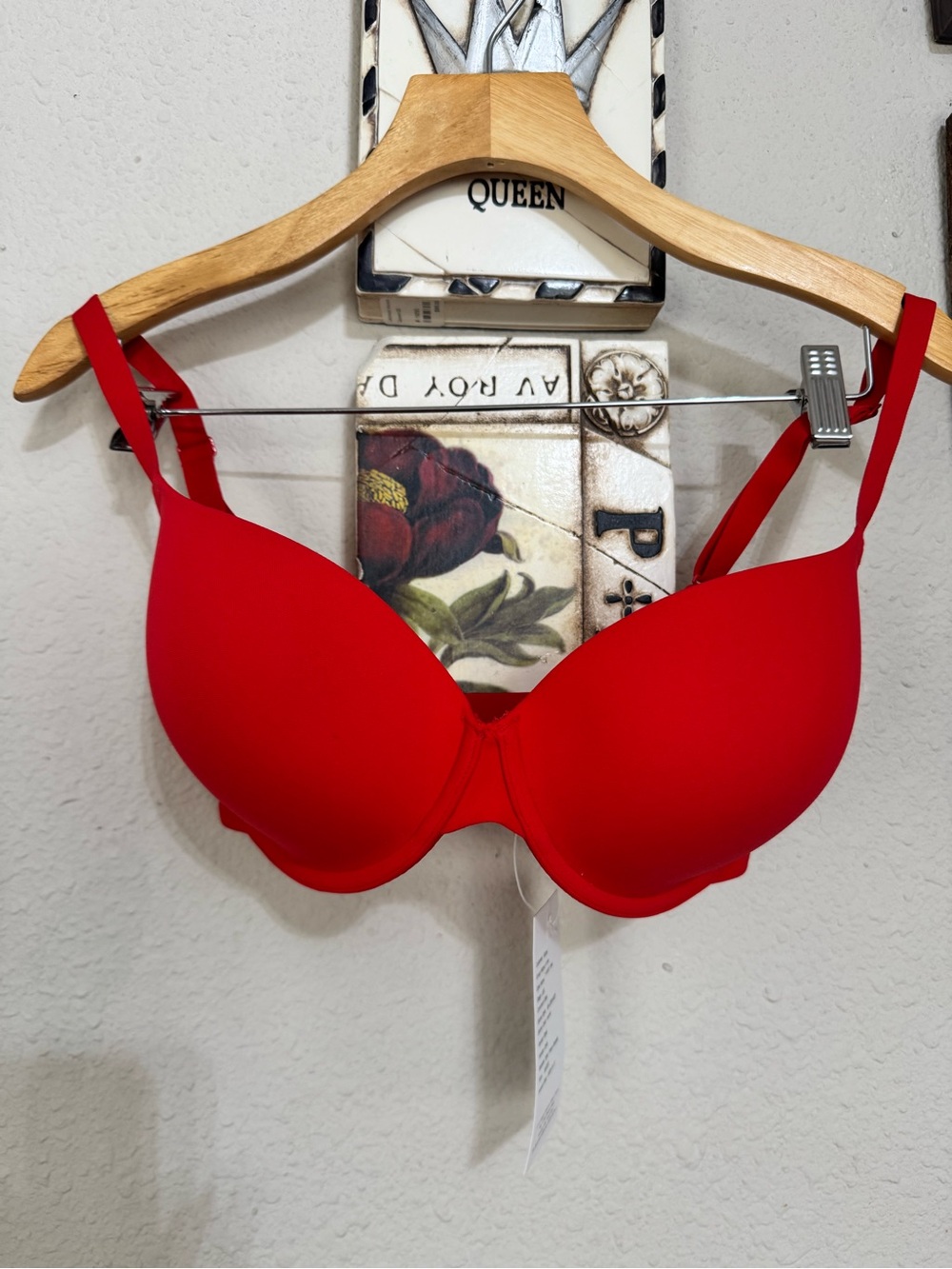 SKIMS Red Smooth T-Shirt Bra